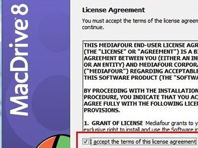 进入“MacDrive 8”安装向导