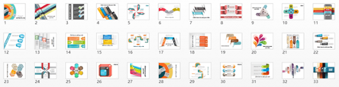 PPT图表模板，国外PPT模板，ppt图表制作