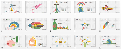 PPT图表制作,PPT图表素材,关系型PPT图表,说明PPT图表,项目介绍PPT