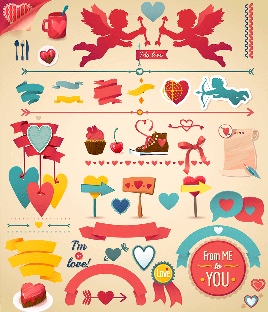 PPT素材下载,情人节素材