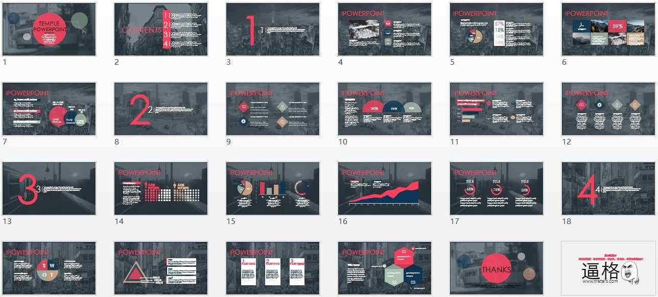 PPT下载,PPT图表,商务PPT模板,工作汇报PPT模板