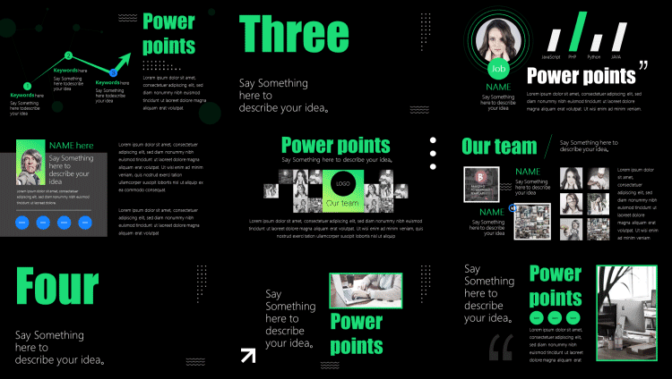 keynote模板,PPT排版,动态PPT模板,工作PPT模板