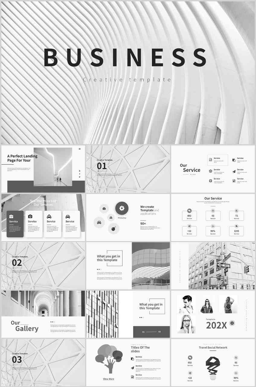 ppt图表，简约ppt，企业ppt